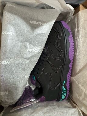 MSCHF Men's Black & Purple Athletic Sneakers